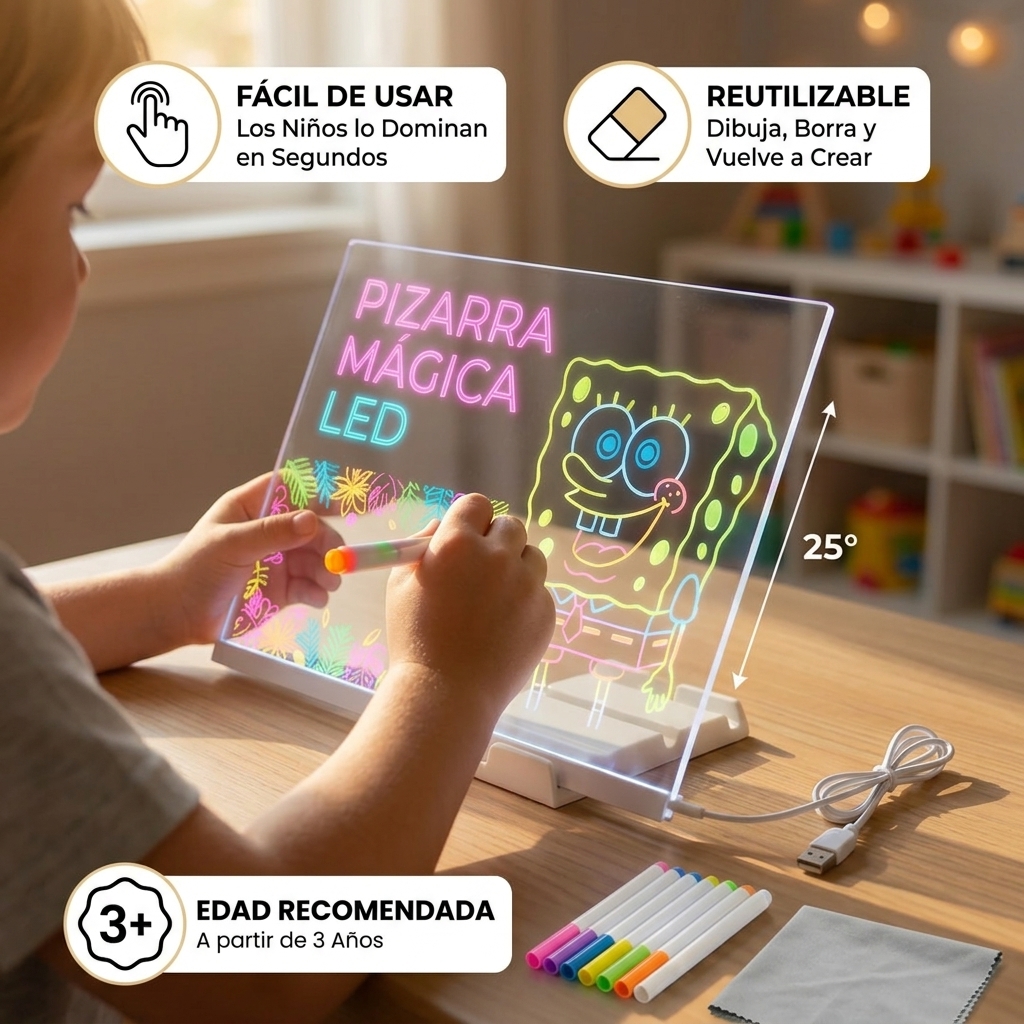Pizarra LED foto 5