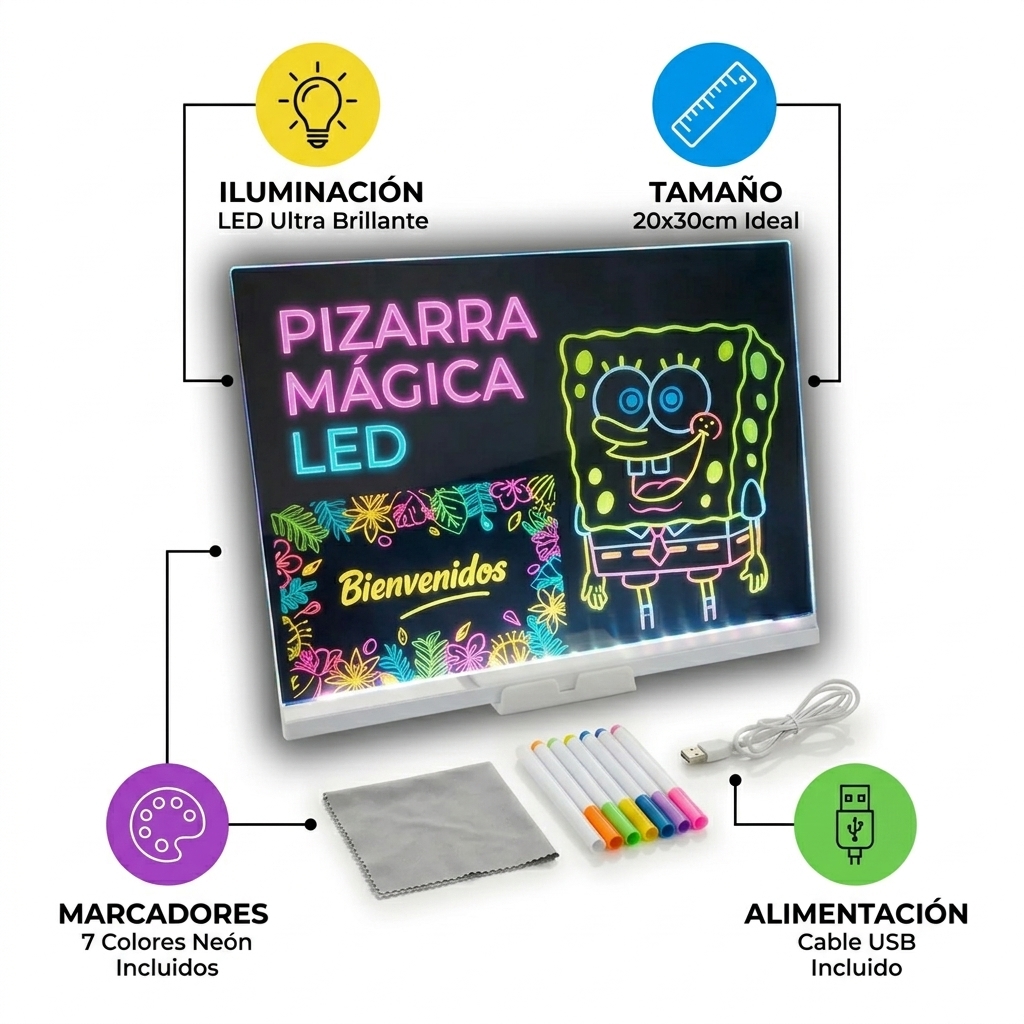 Pizarra LED foto 2